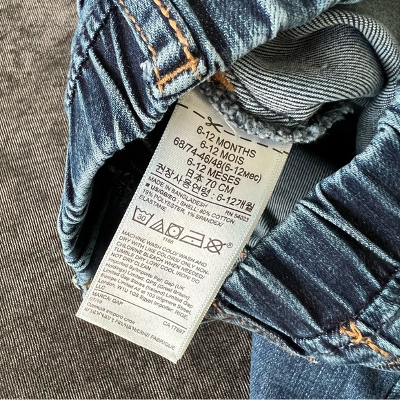 Gap Baby Jeggings Size 6-12 Months - Picture 3 of 5